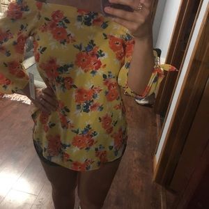 Status Grassley off the shoulder blouse